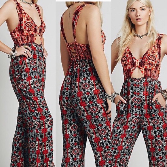 Free People Pants - Free People Till Tomorrow Keyhole Romper Jumpsuit